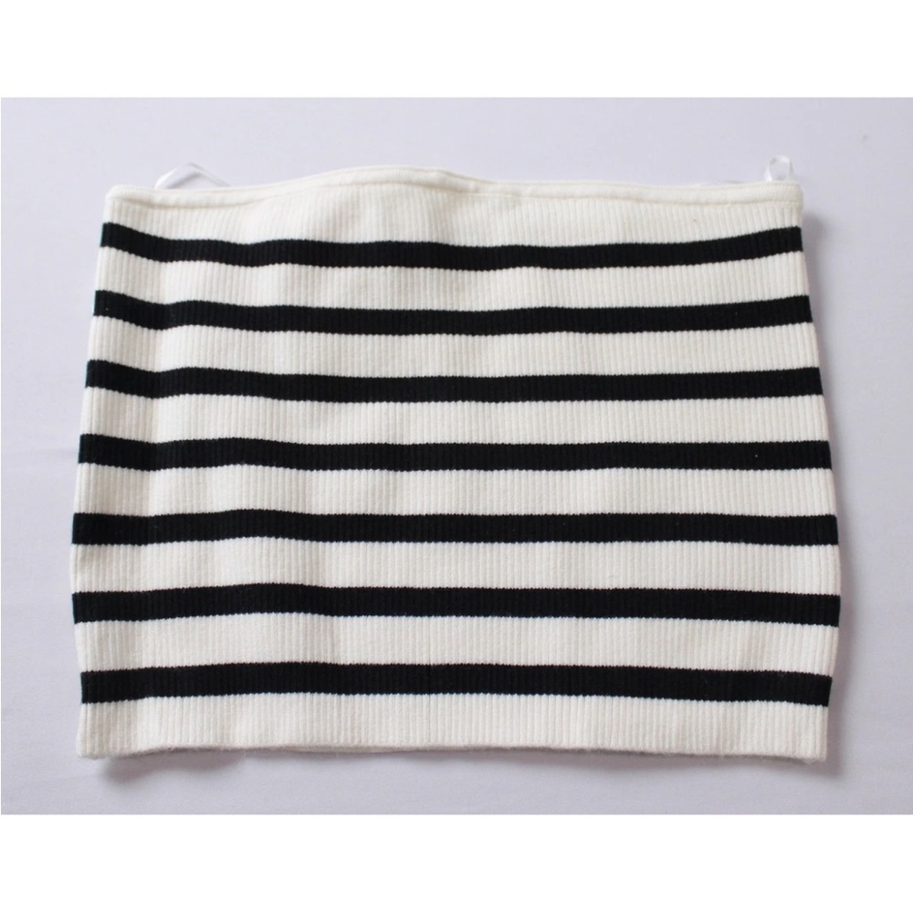 Striped Black and White Women's Skirt